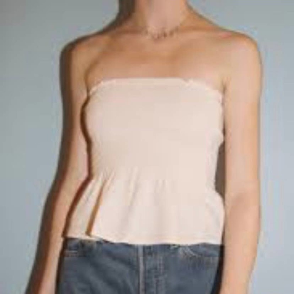 Brandy Melville Rare Marie White Tube Top - Picture 2 of 6